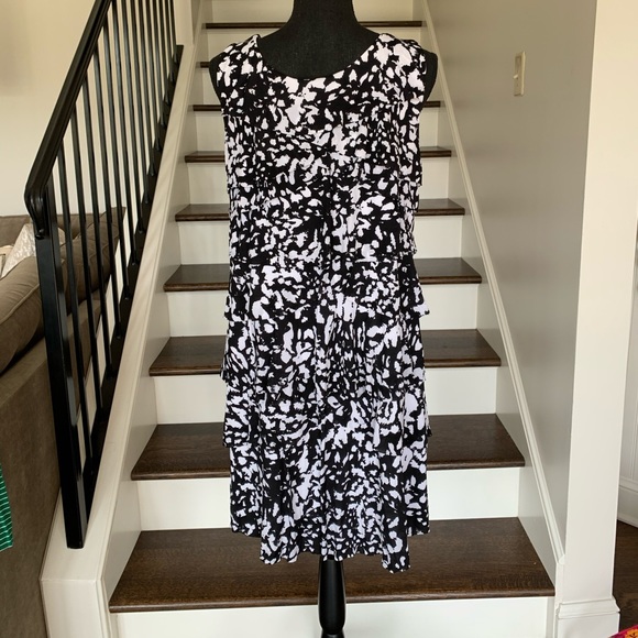 Style & Co Animal Print Ruffle Dress - Picture 4 of 8